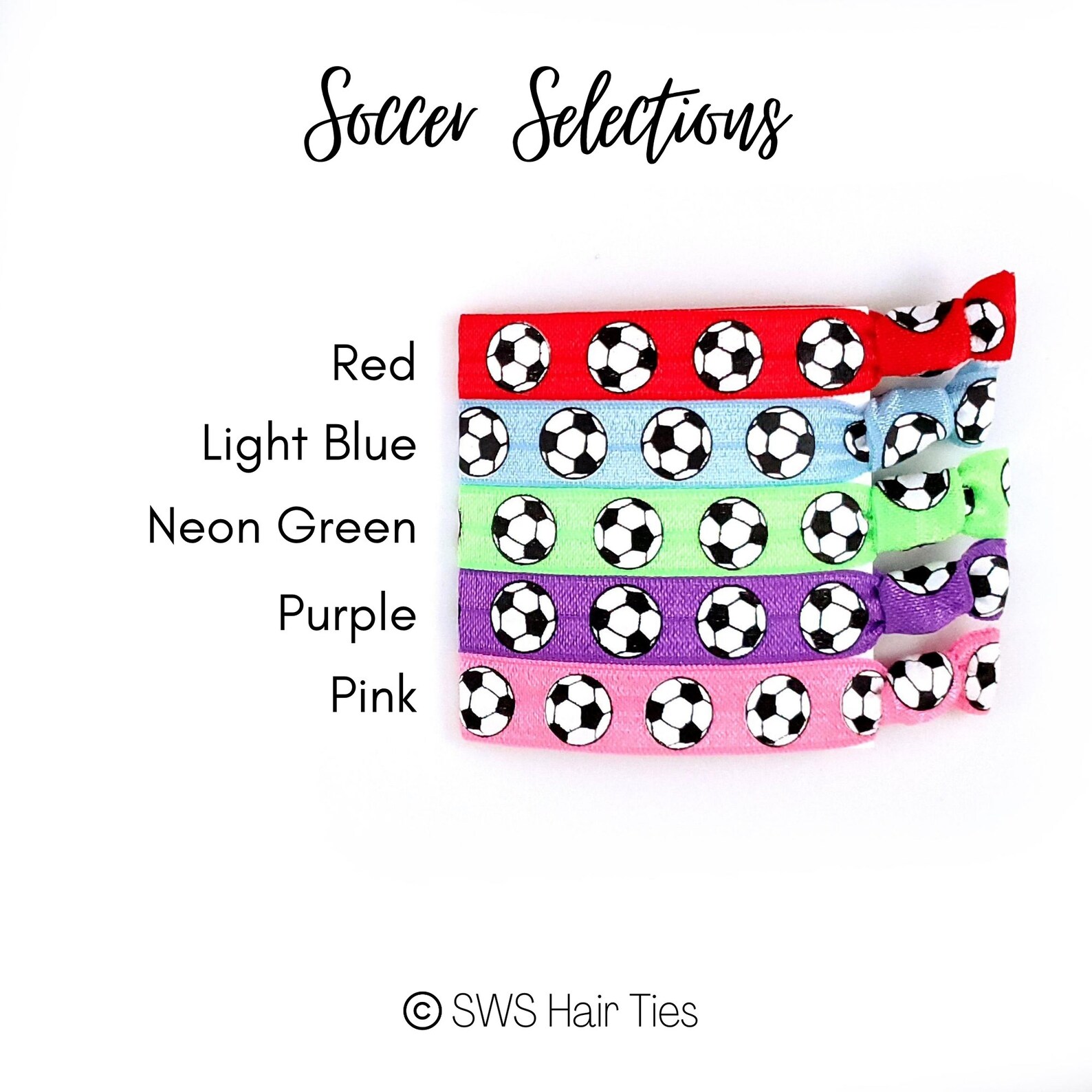 Soccer Gifts Soccer Hair Tie Favors Soccer Hair Ties Etsy
