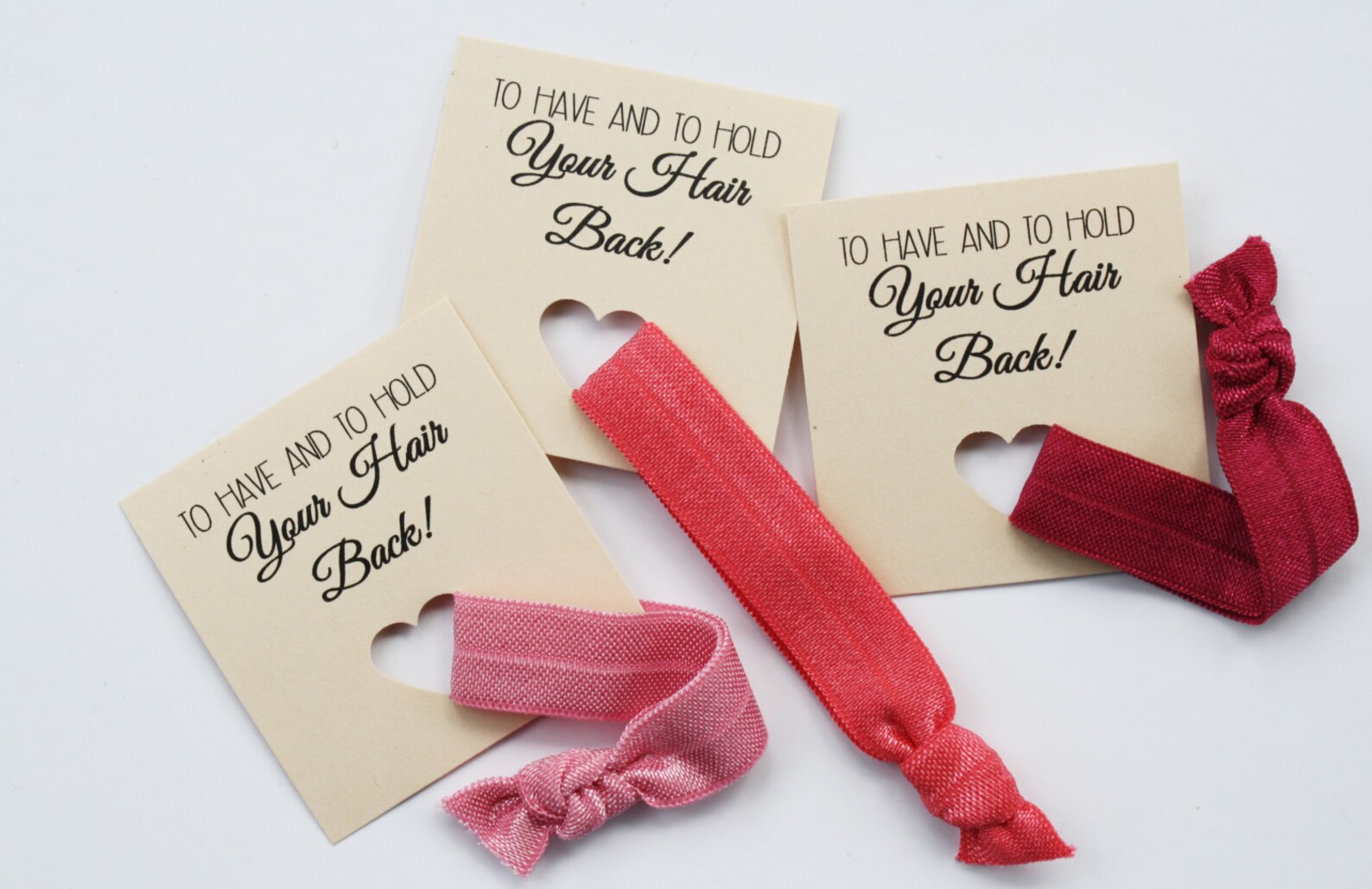 Wedding Hair Tie Favors Hair Ties Gift Tag Hair Ties Etsy