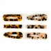 Tortoise Shell Resin Hair Clips | Acetate Hair Clips | Leopard Hair Clips | Blonde & Amber Tortoise | Set of 2 | Barrettes | Boho Style 