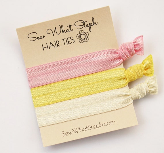 Shades Of Pastels Elastic Hair Ties Creaseless Hair Ties Etsy