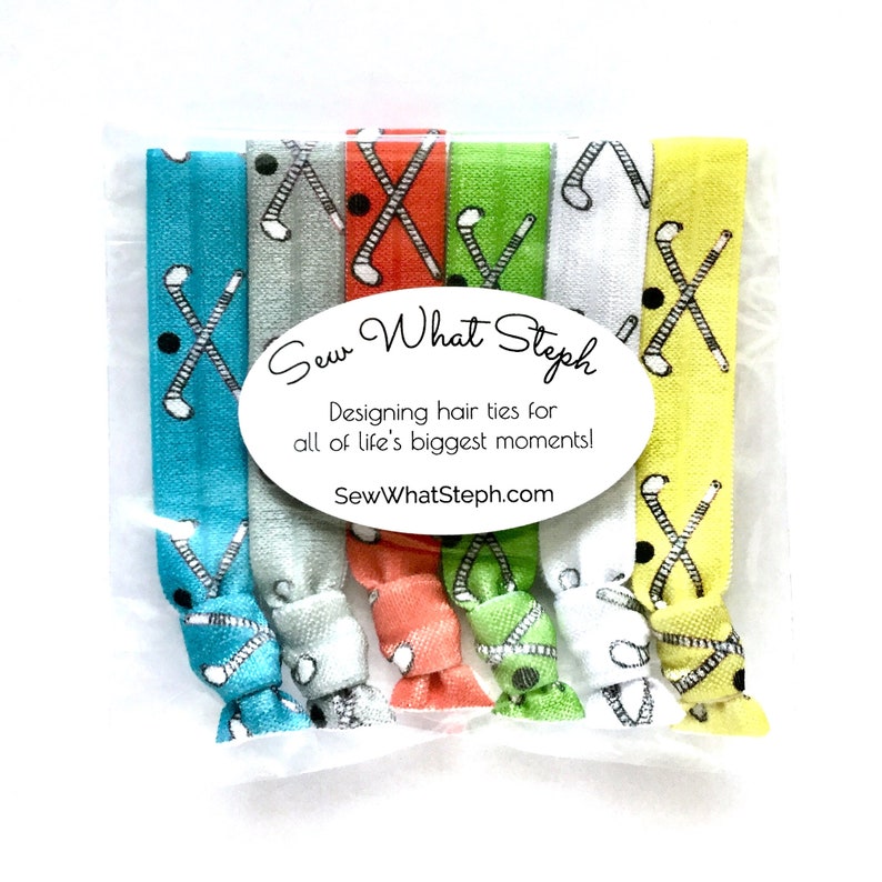 Hockey Hair Tie Favors Field Hockey Team Girls Hockey Hair Etsy