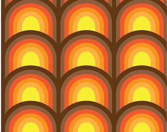 Vintage 60s-70s Danish Fabric by the Metre - Eco-Friendly Design