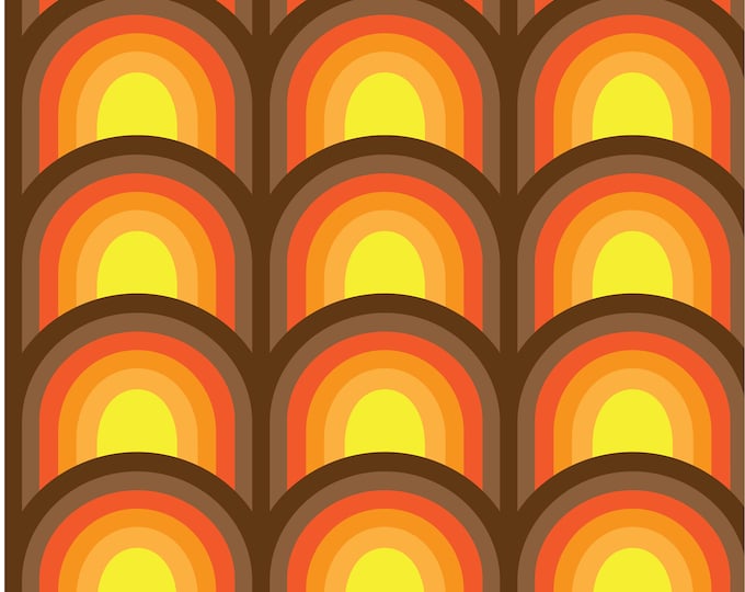 Vintage 60s-70s Danish Fabric by the Metre - Eco-Friendly Design