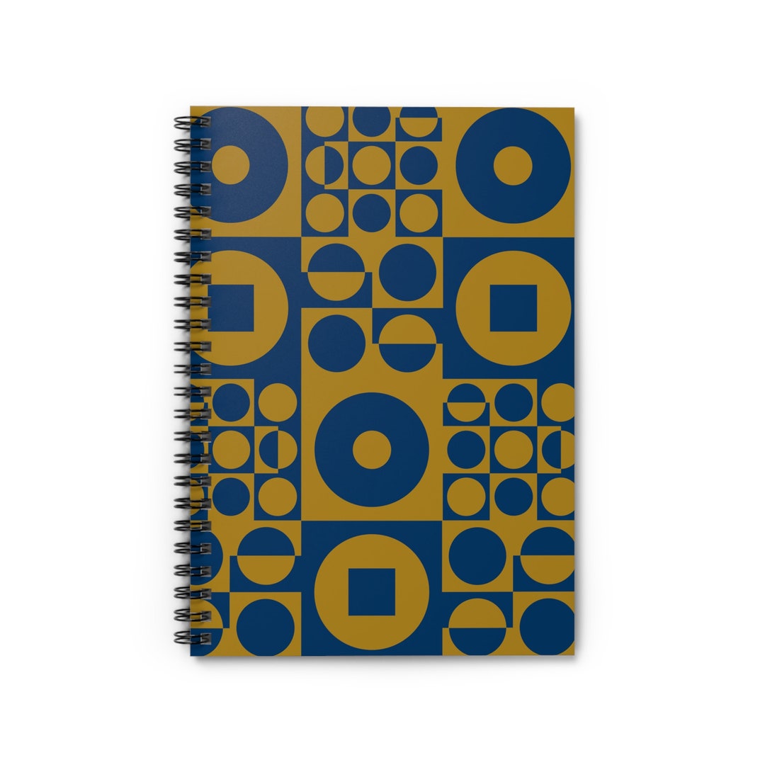 1968 Notebook Spiral Notebook - Vintage Iconic 70s Design - Blue - Etsy