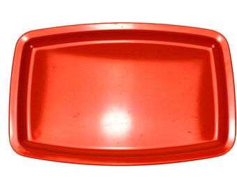 Small Tea and Biscuits Tray, Retro Red Melamine from ROSTI Mepal Vintage Iconic Danish Design.