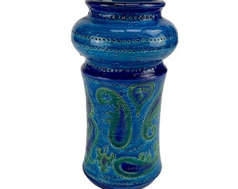 Bitossi Italy, Aldo Londi ceramic, liberty vase, Mid-century 1960 - 1970.