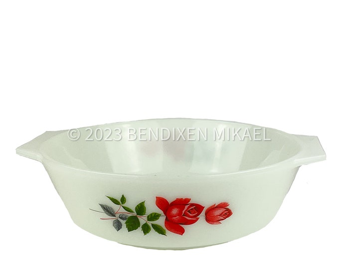 JAJ PYREX Rose, Small Casserole Dish, Model 509