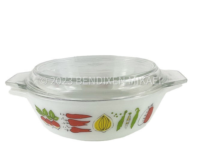 JAJ PYREX Tuscany Market Garden, Casserole Dish, Model 505