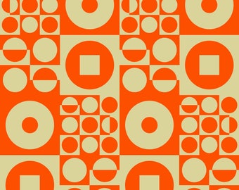 Vintage 60s-70s Danish Design Fabric by the Metre for Eco-friendly Crafting