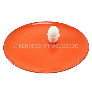 Vintage Lacquerware Serving Platter, Made In Japan, Mid Century Orange / Black Tray.