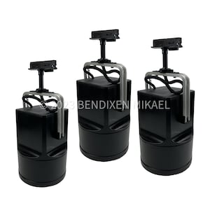 UNISPOT Black -  RAIL, 3 spot lights and rail mount