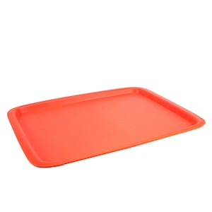 Vintage Rosti Orange Serving Tray: Mid-Century Modern Kitchenware
