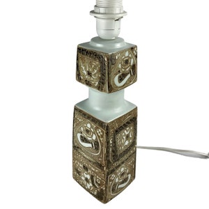 Vintage Nils Thorsson Royal Copenhagen Baca 14&quot; Table Lamp, Mid-Century 1960s-1970s Ceramic