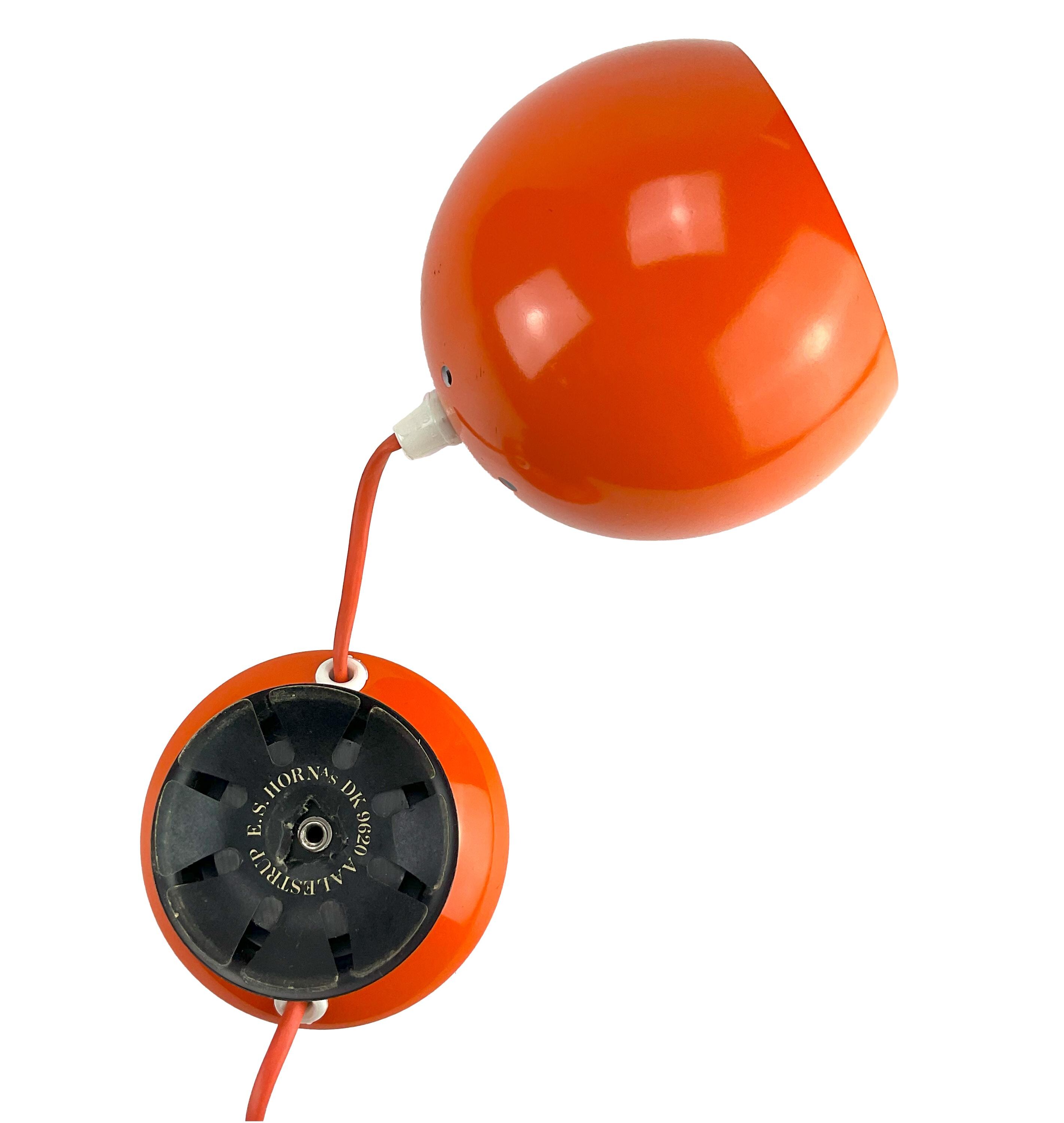 Vintage Danish Eye-shaped Table Lighting by E.S. Horn in
