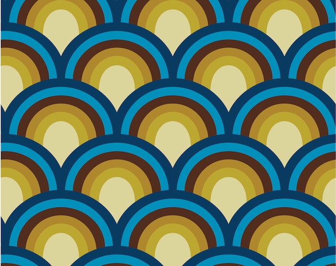 Vintage 60s-70s Danish Fabric by the Meter Ecological Iconic Design