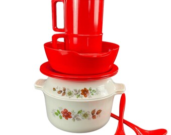 Gift Set - ROSTI Mepal Melamine & Sovirel Pyrex Fr. Vintage Iconic Design