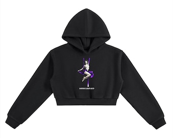 Sudadera corta con capucha Silks / Sudadera corta estilo streetwear Aerial Arts / Estética Y2K