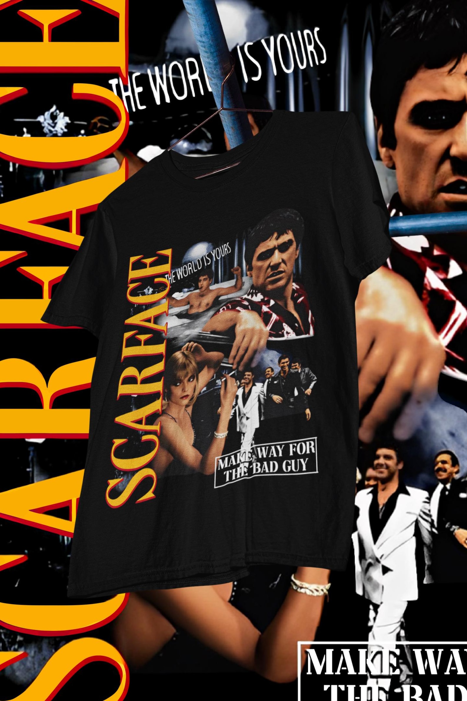 Scarface High Ressolution Photos PNG File DTF & DTG Scarface High Resolution 300 Dpi Ready to Print File ...