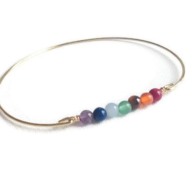 Yoga bracelet - Chakras bracelet - Meditation bracelet - Healing stones bracelet - Yoga jewelry - Chakra balancing healing bracelet energy