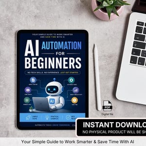 AI Automation for Beginners eBook – Learn Workflow, Productivity Hacks (PDF Download)