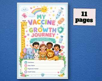 Children Immunization Booklet | Digital download