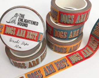 Dog Washi Tape, Dog Decorative Tape, Dog Craft Tape, Dog Stationery, Bullet Journal, Dog Scrapbooking