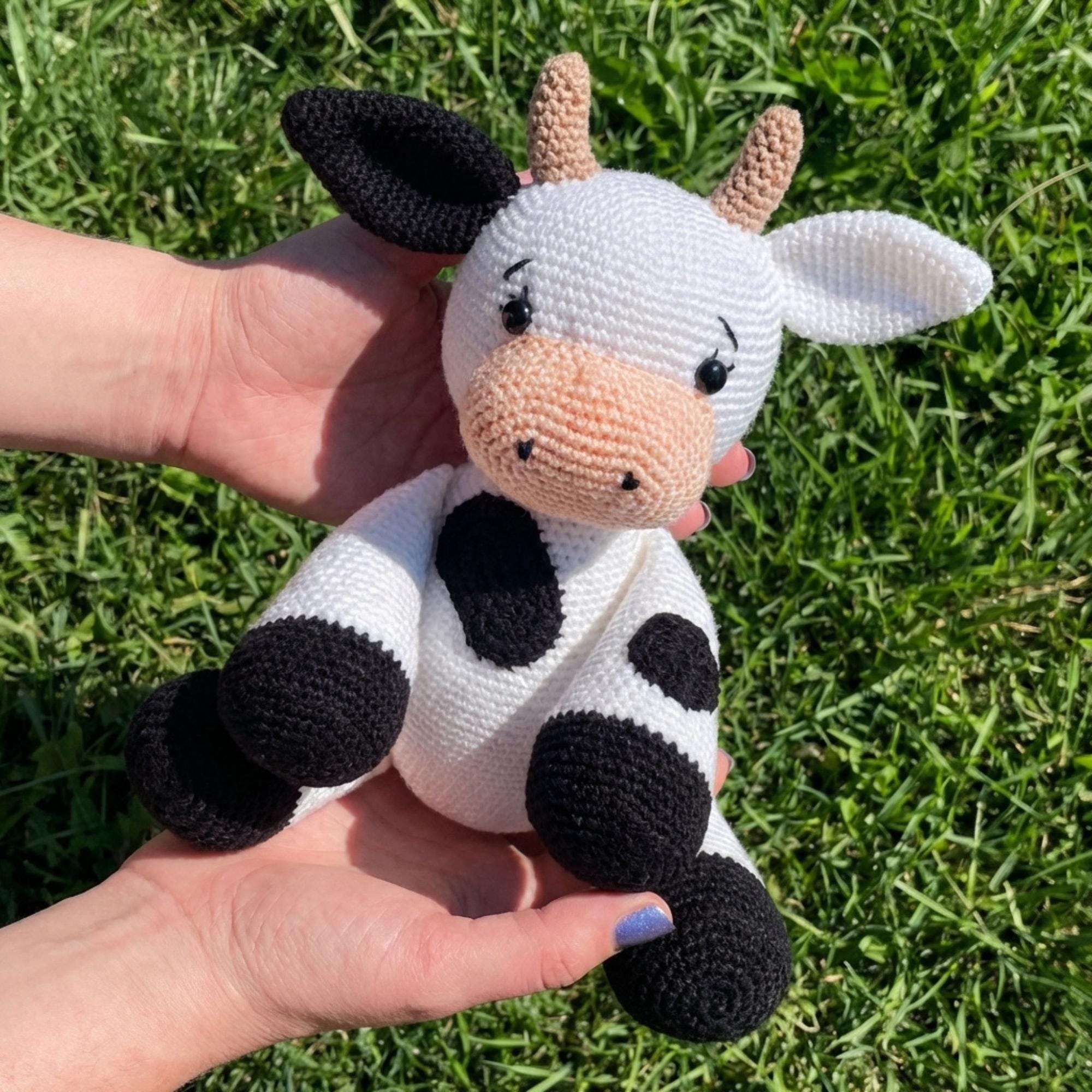 30 Adorable Cow Plush Crochet Patterns for Farmhouse Decor, Gifts, and Cozy Displays 20 Milk Cow Plush Crochet Pattern