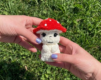 Mushroom Doll Amigurumi PDF, Baby Mushroom Plush Toy Tutorial, Cute No Sew Stuffed Doll, Easy Beginner Crochet Gift, Amigurumu Pattern PDF