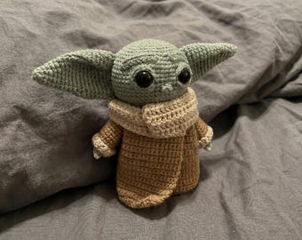 Baby Yoda Crochet Pattern PDF | Amigurumi Doll Tutorial | Beginner Friendly Cute Toy (Digital Download)
