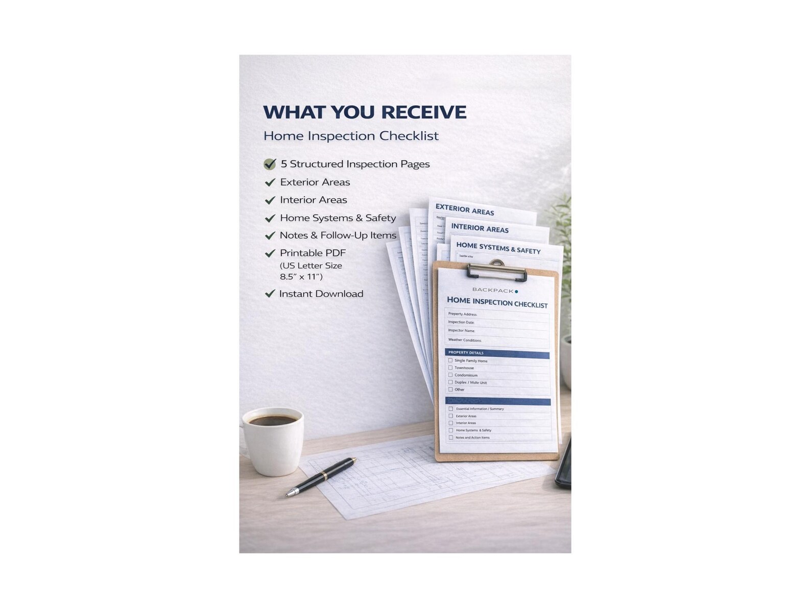 Home Inspection Checklist Printable, Property Inspection Form, House ...