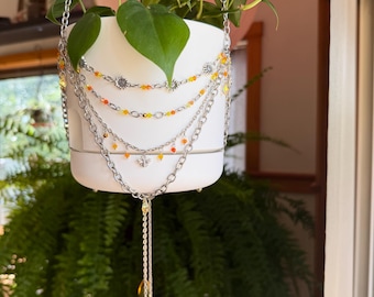 Sunflowers and Bees Plant Hanger | Home Decor | Plant Jewelry