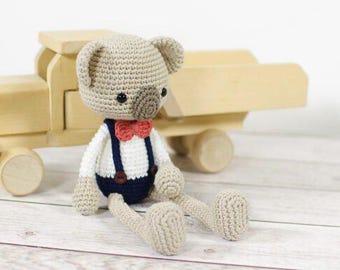 Koala Crochet Pattern PDF, Amigurumi Koala Tutorial, Cute Animal Plushie DIY, Newborn Baby Gift Idea, Digital Download Crochet Pattern