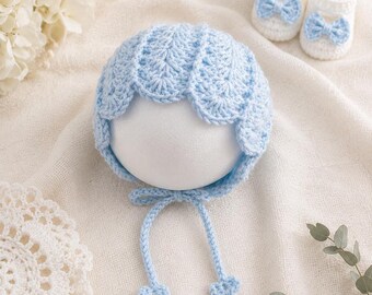 Crochet Pattern & Video Tutorial | Easy Shell Stitch Baby Bonnet | DIY Newborn Gift | Digital PDF