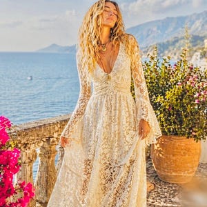Lace Maxi Dress - Etsy Lace Maxi Dress - Etsy