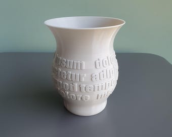 3D Printable: Vase Lorem Ipsum (Digital Download)