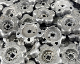 12 Assorted Industrial Air Tank Valve Handles, Craft Supply Parts