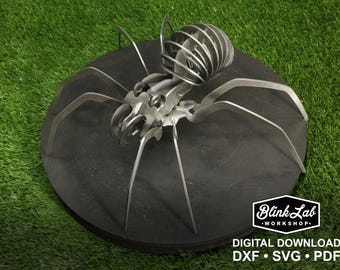 Arquivos de corte CNC para quebra-cabeça de aranha 3D: modelo de decoração de jardim (download digital)