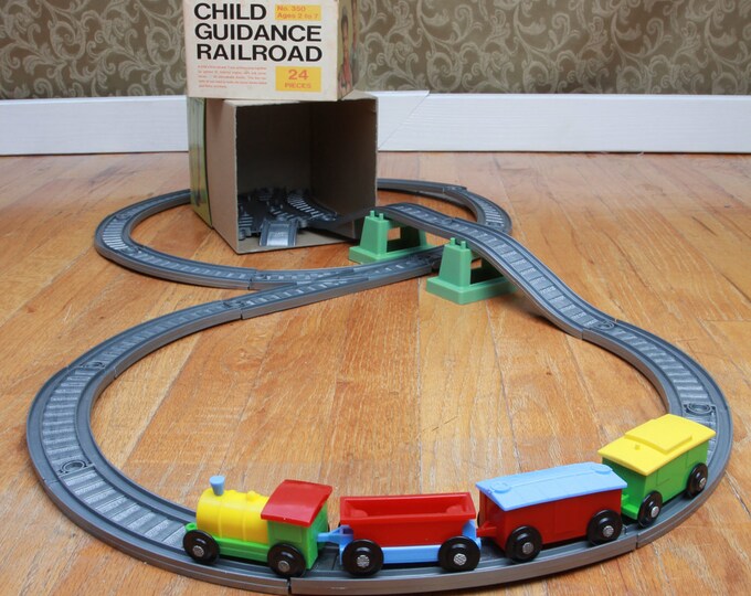 Vintage Toy Train Set Etsy