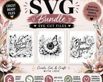 SVG Bundle: Inspirational SVG PNG | Color My Soul Design (Digital Download)