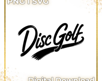 ディスクゴルフ スプラッシュ SVG PNG | Cricut用カットファイル（デジタルダウンロード）