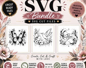 SVG Bundle: Inspirational SVG PNG | Color My Soul Design (Digital Download)