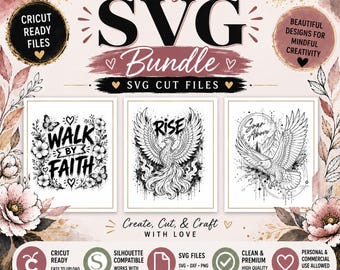 SVG Bundle: Inspirational SVG PNG | Color My Soul Design (Digital Download)