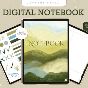 Japandi Cornell Method Study Notebook | Printable digital Note Template | Minimalist Note Taking PDF | by Dos Lunas