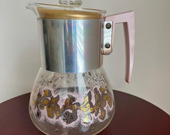 Vintage Coleman Enamel Coffee Pot, Coleman Camping Coffee Pot, New
