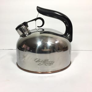 Vintage Revere Ware Kettle Copper Bottom Whistling Coffee Pot