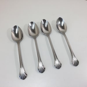 Gorham Grande Quintette Teaspoons 18/8 Stainless Steel Set of Four