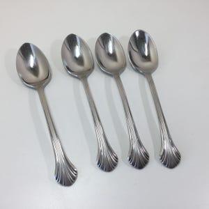 Gorham Grande Quintette Soup Spoons Tablespoons 18/8 Stainless Steel Set of Four