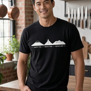 San Mai Atelier on-model — Trio Summits black tee