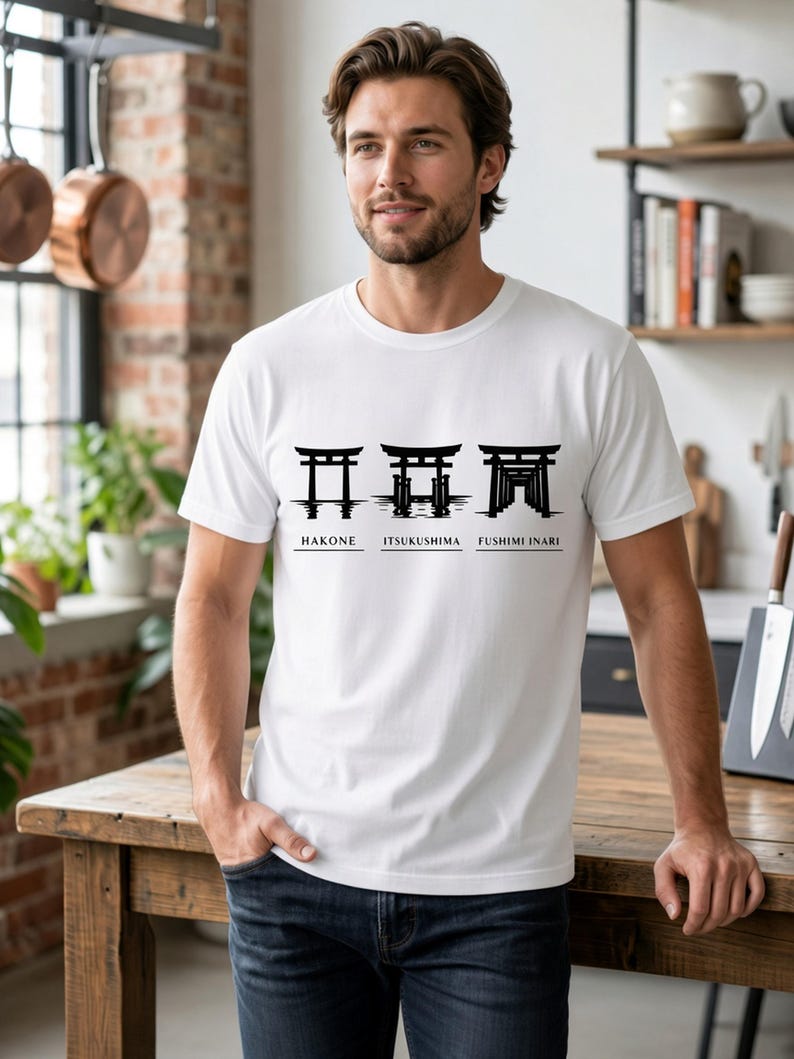 San Mai Atelier on-model — Torii Trio white tee