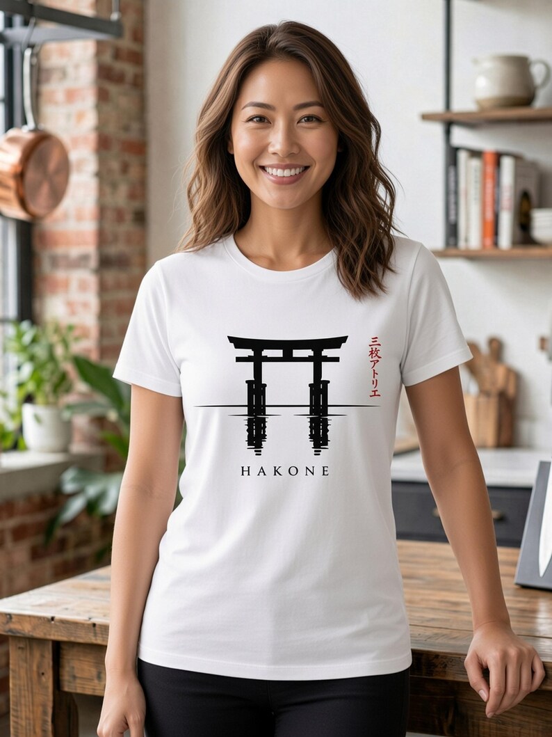 San Mai Atelier on-model — Hakone white tee